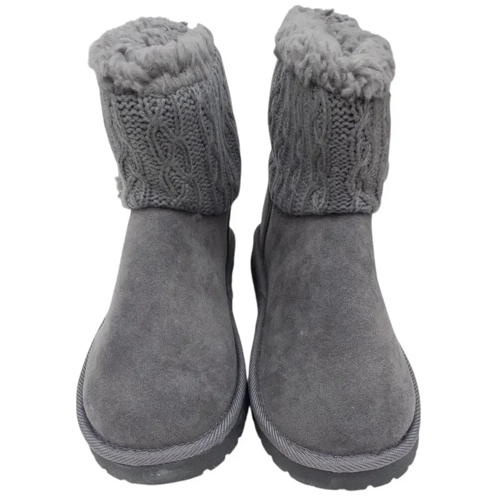Muk Luks Cinder Alexa Ankle Boots Gray Women's size 7